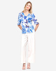 Blusa escote V estampado floral Loreto