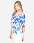 Blusa escote V estampado floral Loreto