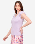 Blusa escote V manga plisada Juquila