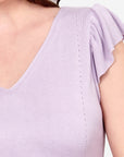 Blusa escote V manga plisada Juquila