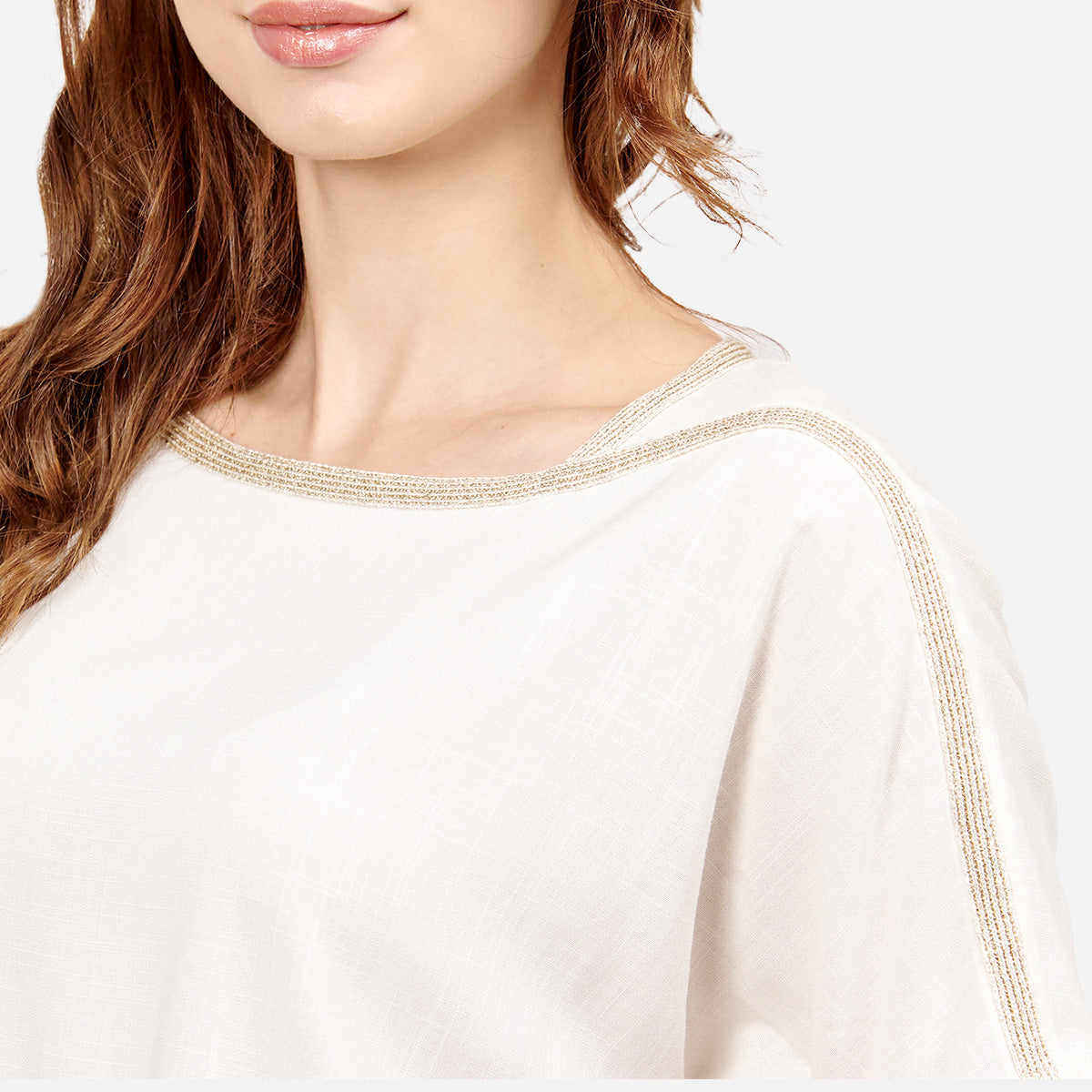 Blusa escote manga corta Mazunte