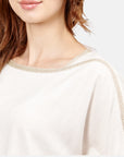Blusa escote manga corta Mazunte