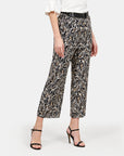 Pantalón estampado con cinturón elástico Álamos