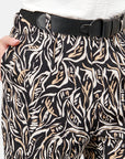 Pantalón estampado con cinturón elástico Álamos