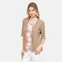 Twin fix estampado floral gargantilla dorada Candela