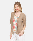 Twin fix estampado floral gargantilla dorada Candela