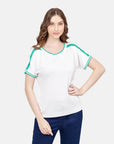 Blusa escote ojal manga corrida Cadereyta