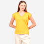 Blusa escote V manga corrida Ajijic