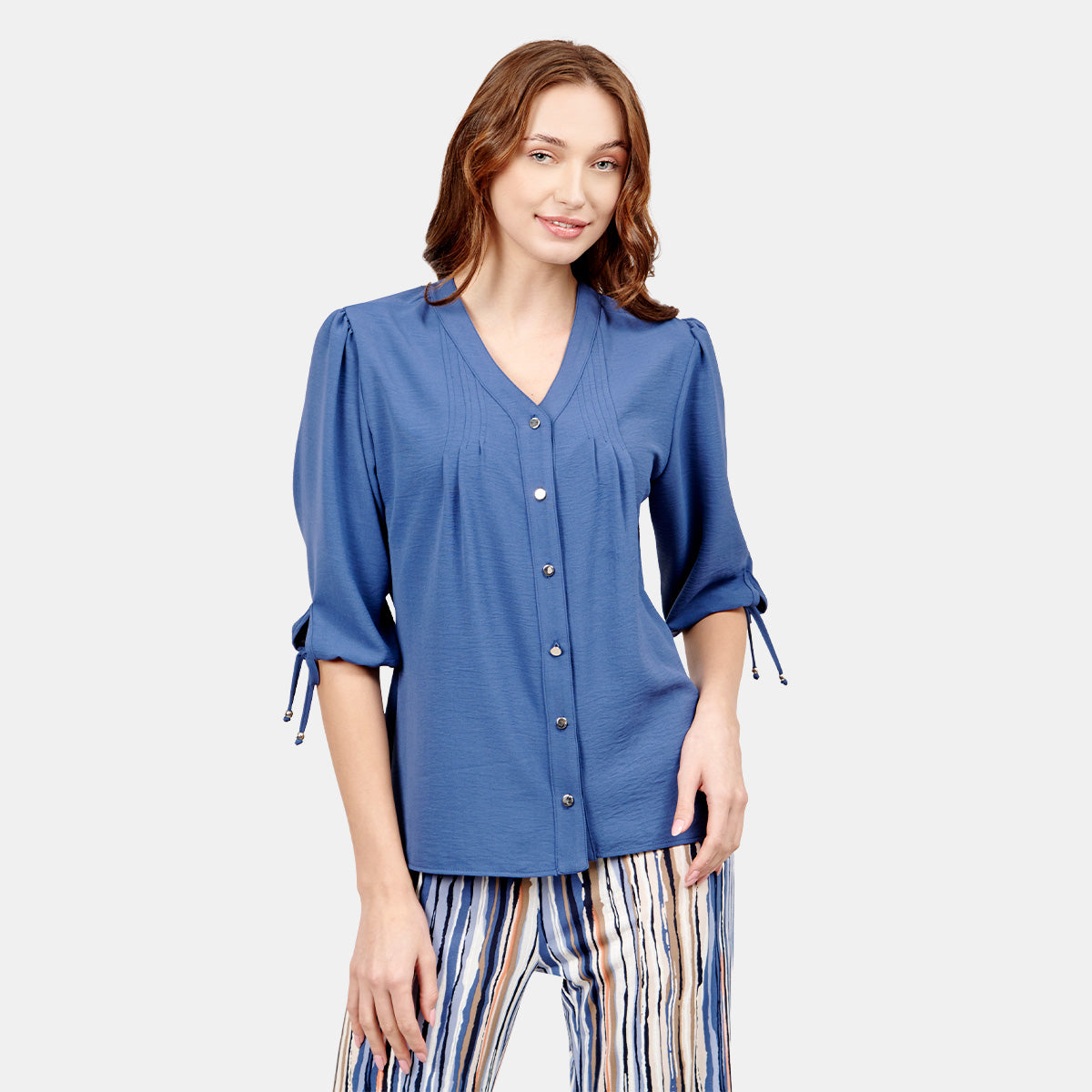 Blusa abierta manga 3/4 Arteaga