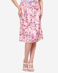 Falda corte sirena estampado floral Juquila