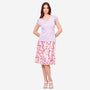 Falda corte sirena estampado floral Juquila