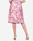 Falda corte sirena estampado floral Juquila