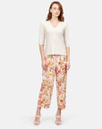 Pantalón floral cinturón ajustable Mazunte