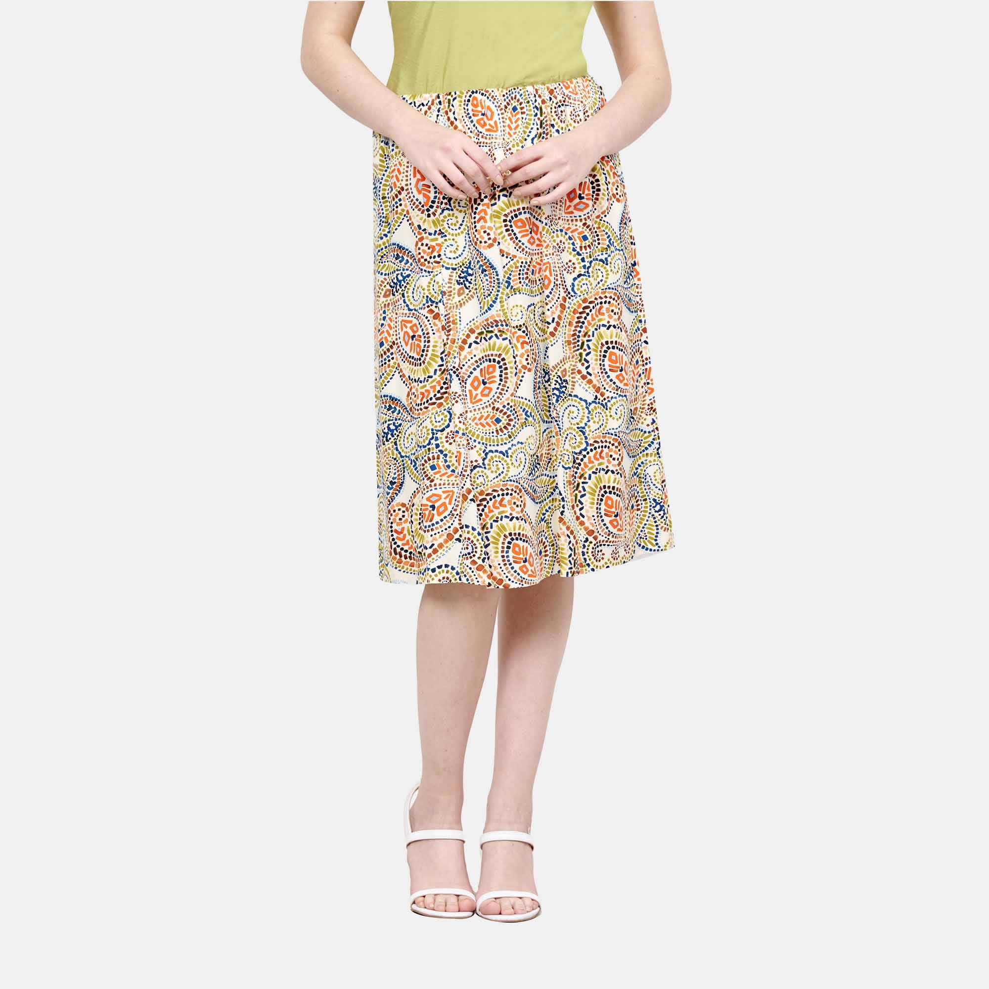 Falda corte sieran estampado Taxco