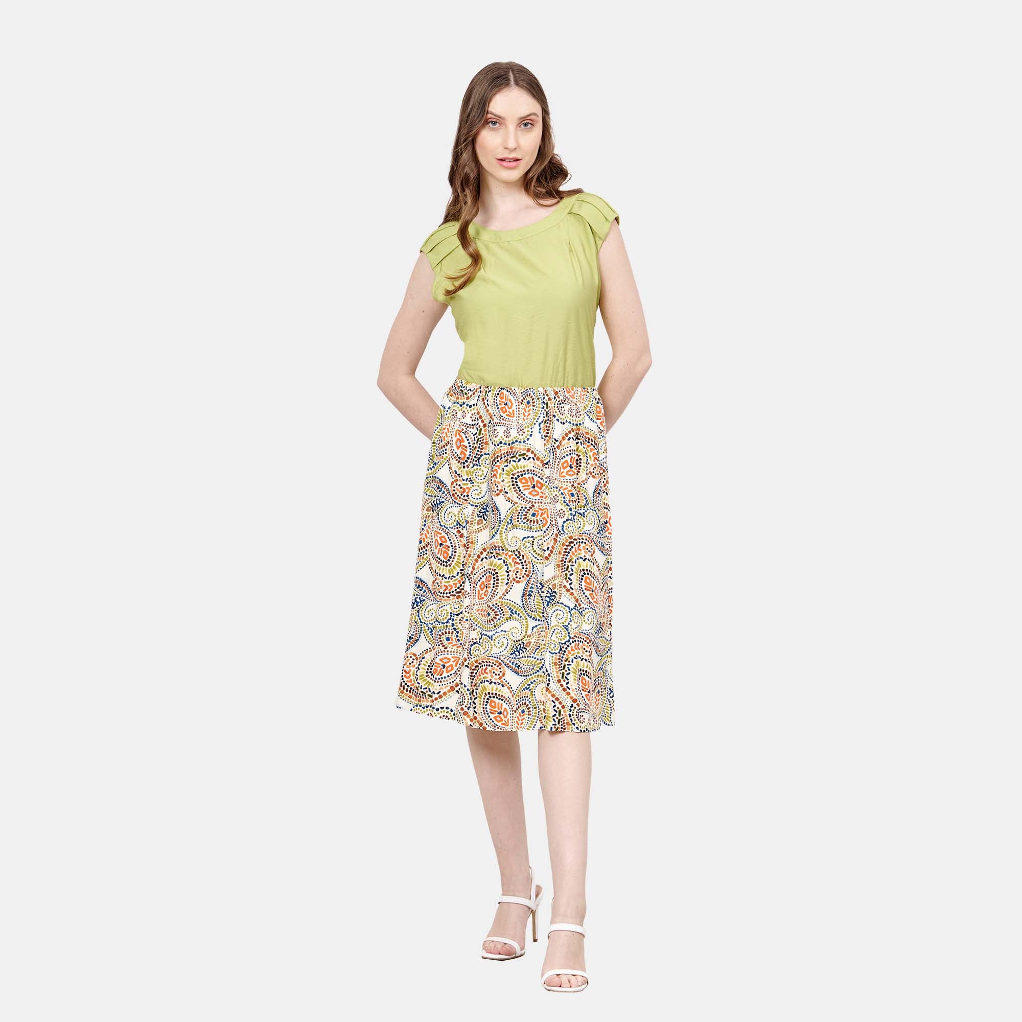 Falda corte sieran estampado Taxco