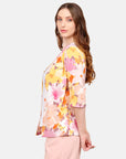 Twin Fix estampado floral manga 3/4 Salvatierra