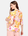 Twin Fix estampado floral manga 3/4 Salvatierra