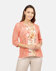 Twin fix calado con estampado Mazunte