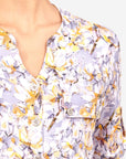 Blusa cuello mao estampado floral Sayulita