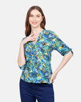 Blusa estampada Manga corta Cadereyta