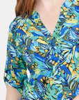 Blusa estampada Manga corta Cadereyta
