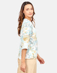 Blusa estampada cuello V Sisal