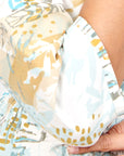 Blusa estampada cuello V Sisal