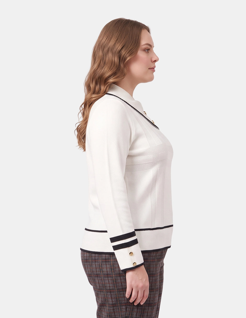 Blusa de Punto Manga Larga para Mujer La Pinta