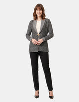 Chaqueton con puntada perla negra