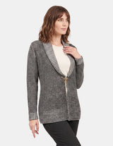 Chaqueton con puntada perla negra