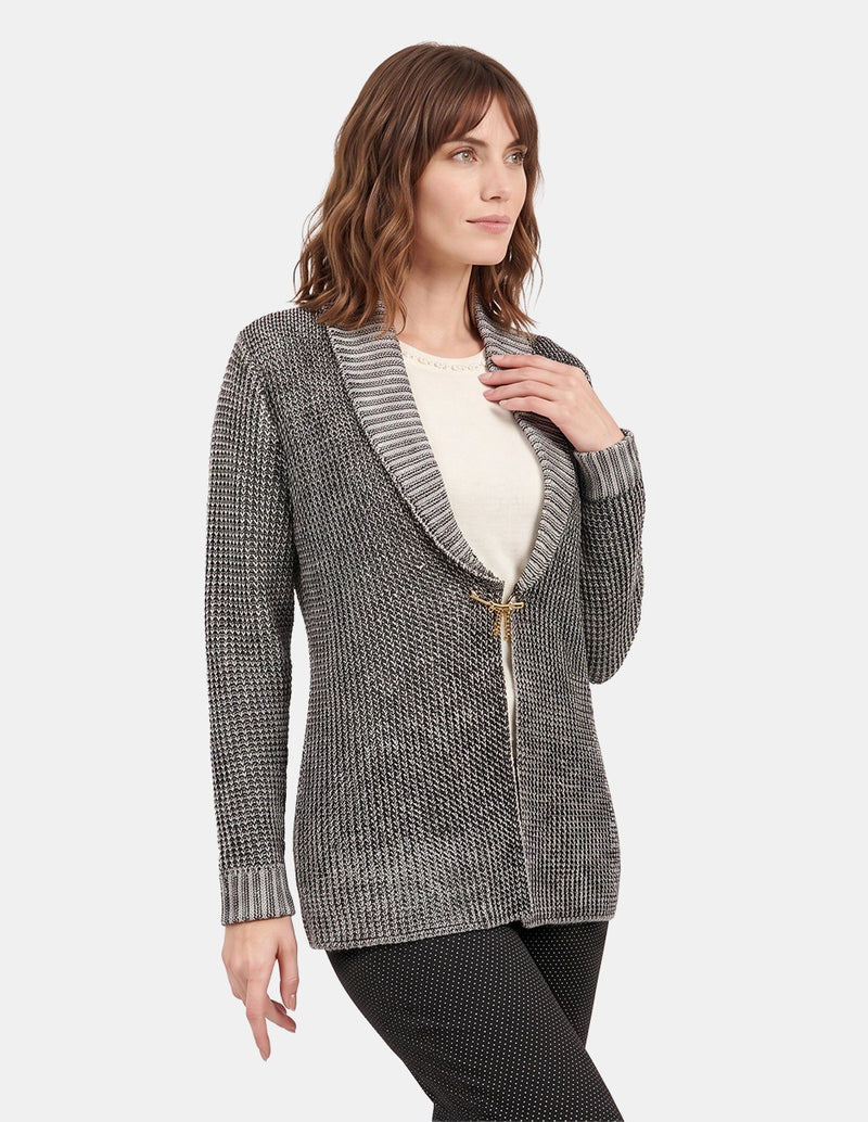 Chaqueton con puntada perla negra