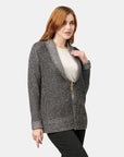 Chaqueton con puntada perla negra