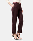 Pantalón jaspe con cinturon Marquesa