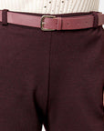 Pantalón jaspe con cinturon Marquesa