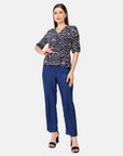 Blusa estampado cuello V Dimetry