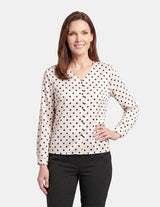 Blusa manga larga estampado