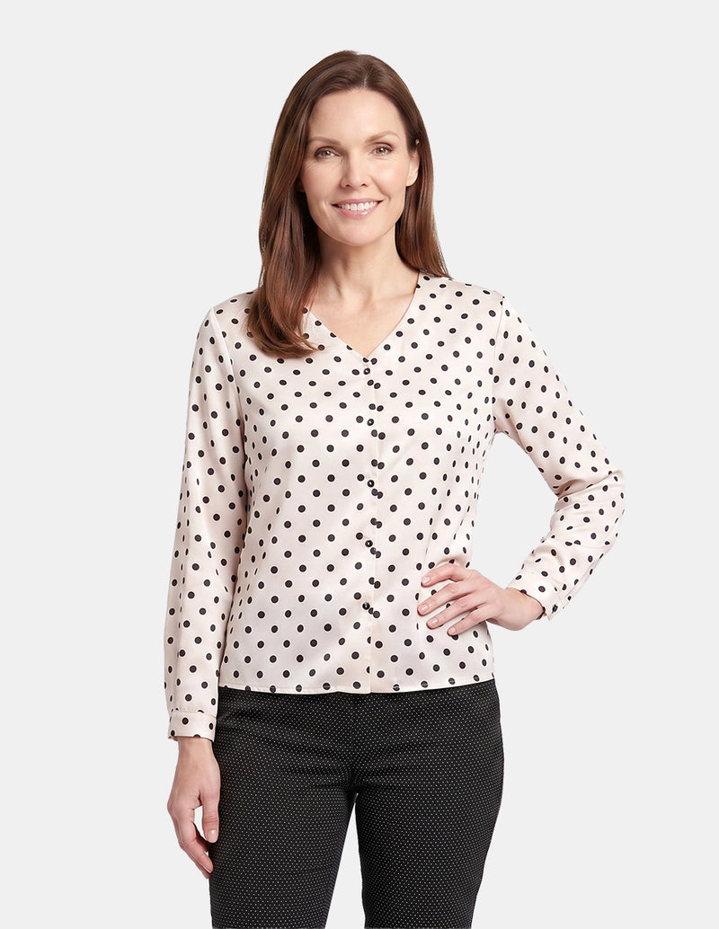 Blusa manga larga estampado