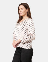 Blusa manga larga estampado