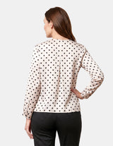 Blusa manga larga estampado
