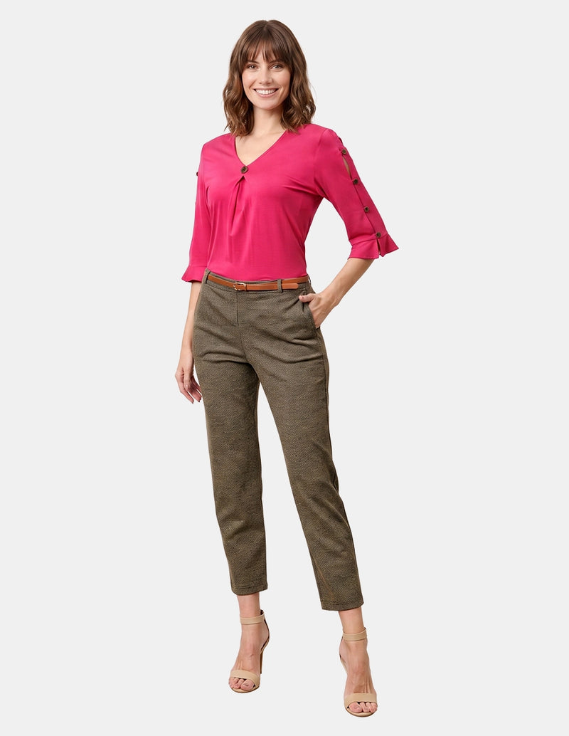 Pantalón recto con puntera La Glorichu
