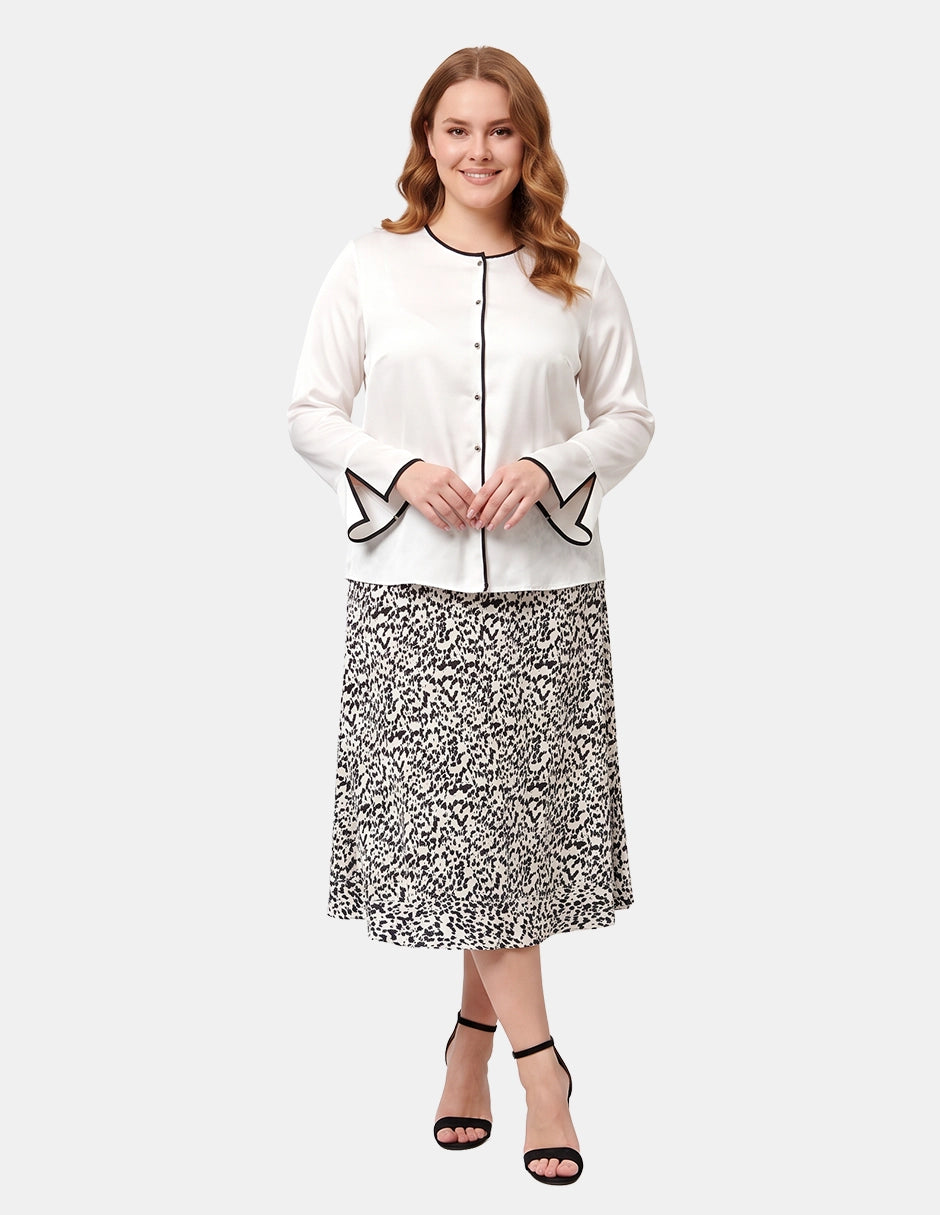 Blusa Cuello Redondo con Tablones para Mujer Ranger