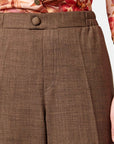 Pantalón recto con botón La Glorichu