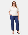 Blusa Escote Redondo con Puntada para Mujer Dimetry