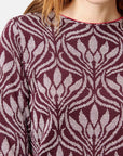 Tunica jacquard manga larga Marquesa