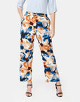 Pantalón estampado con hebilla Calypso