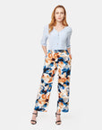 Pantalón estampado con hebilla Calypso