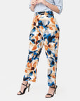 Pantalón estampado con hebilla Calypso