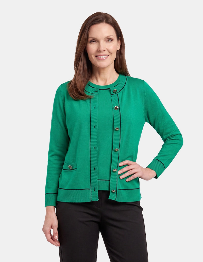 Cardigan cuello redondo manga larga Ranger
