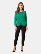 Cardigan cuello redondo manga larga Ranger