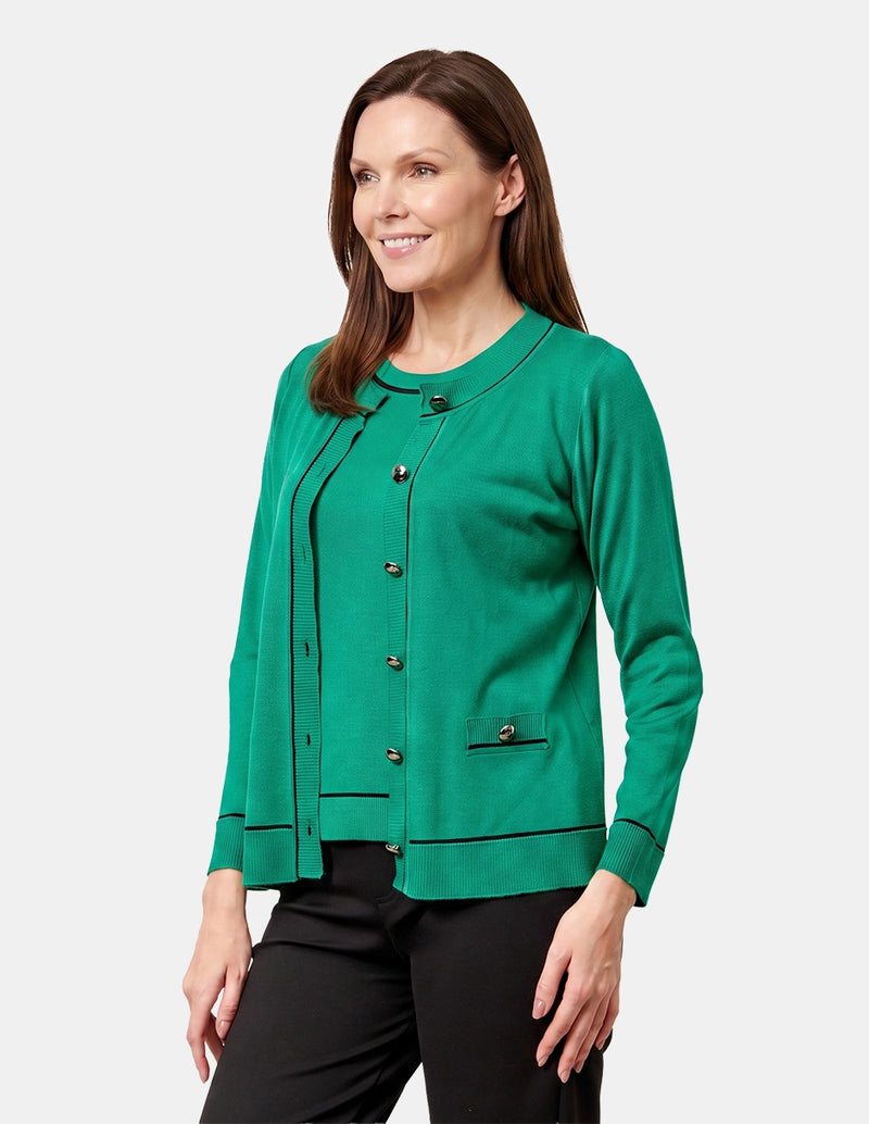 Cardigan cuello redondo manga larga Ranger